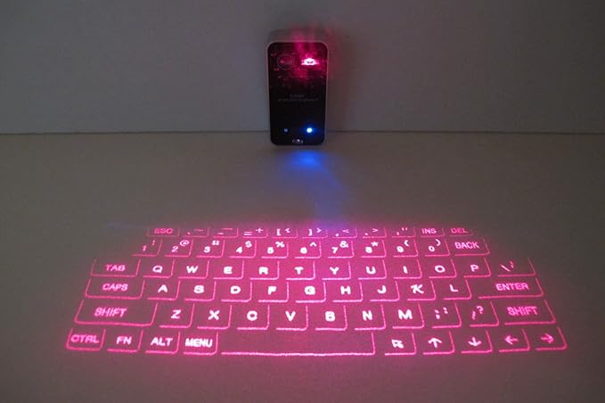 MOJO Bluetooth Wireless Laser Projection Virtual Keyboard Portable Full-Size Keypad